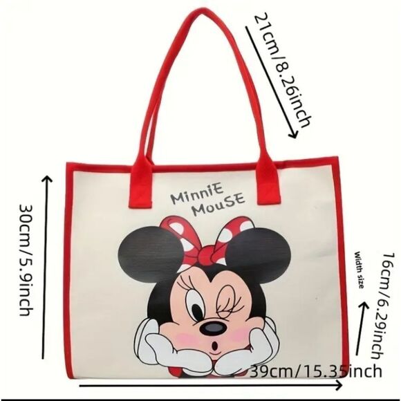 Minnie Mouse Tote Bag Shoulder Bag - Picture 2 of 8